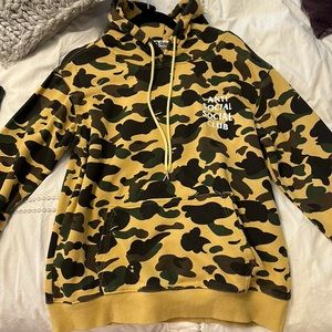 Anti social social club X Bape collab sweatshirt hoodie